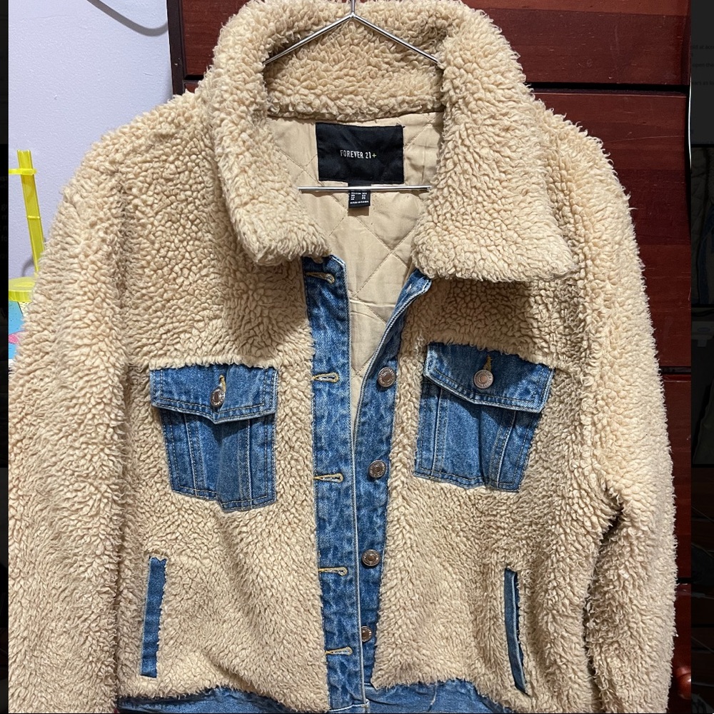 Faux Jean jacket